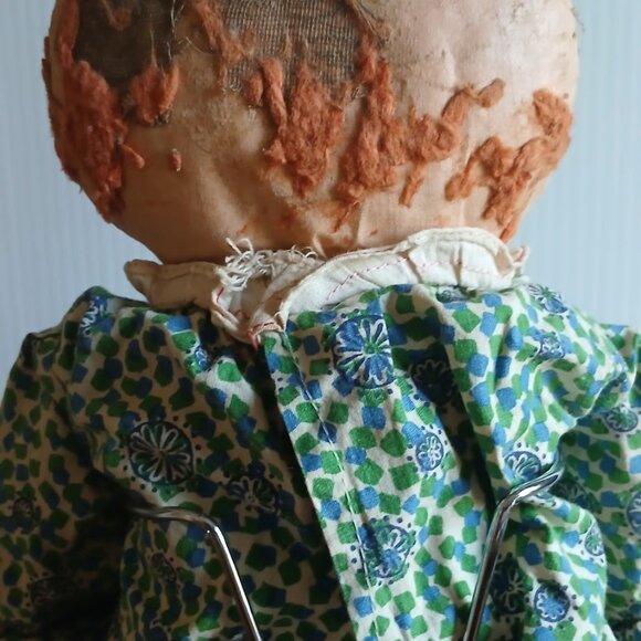 Vintage Raggedy Ann Doll, Vintage Raggedy Ann, Americana, Folk Rag Doll - Picture 9 of 10